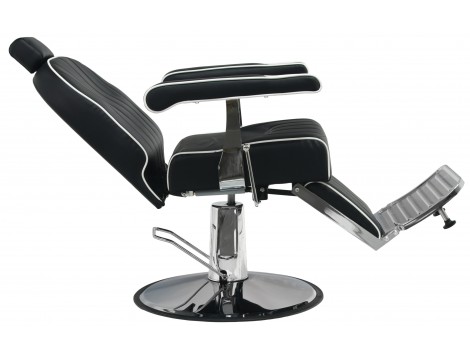 Fotel fryzjerski barberski hydrauliczny do salonu fryzjerskiego barber shop Isaac Barberking w 24H Outlet - 4